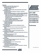 DataSheet AT91SAM7X128 pdf